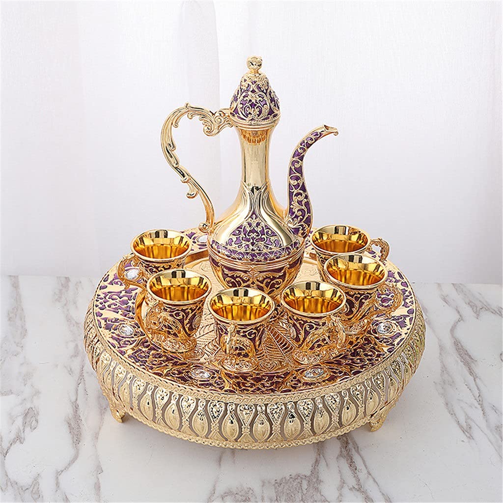 TYUHDUYUR Metal Wine Set Medium Duckbill Wine Dispenser Home Drinker Wine Set Gold and Silver Ware (Color : B) (B)