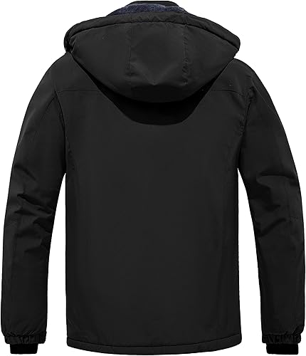 Miniatura 2 de wantdo Chaqueta de esquí impermeable para hombre, para snowboard, abrigo cálido para invierno, nieve, cortavientos, montaña, desmontable, con
