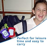 Vista 6 de Paquete de 22 mini pizarras magnéticas de dibujo (6 colores), mochila para niños, llavero, tablones de dibujo, borrables y bloc de escritura