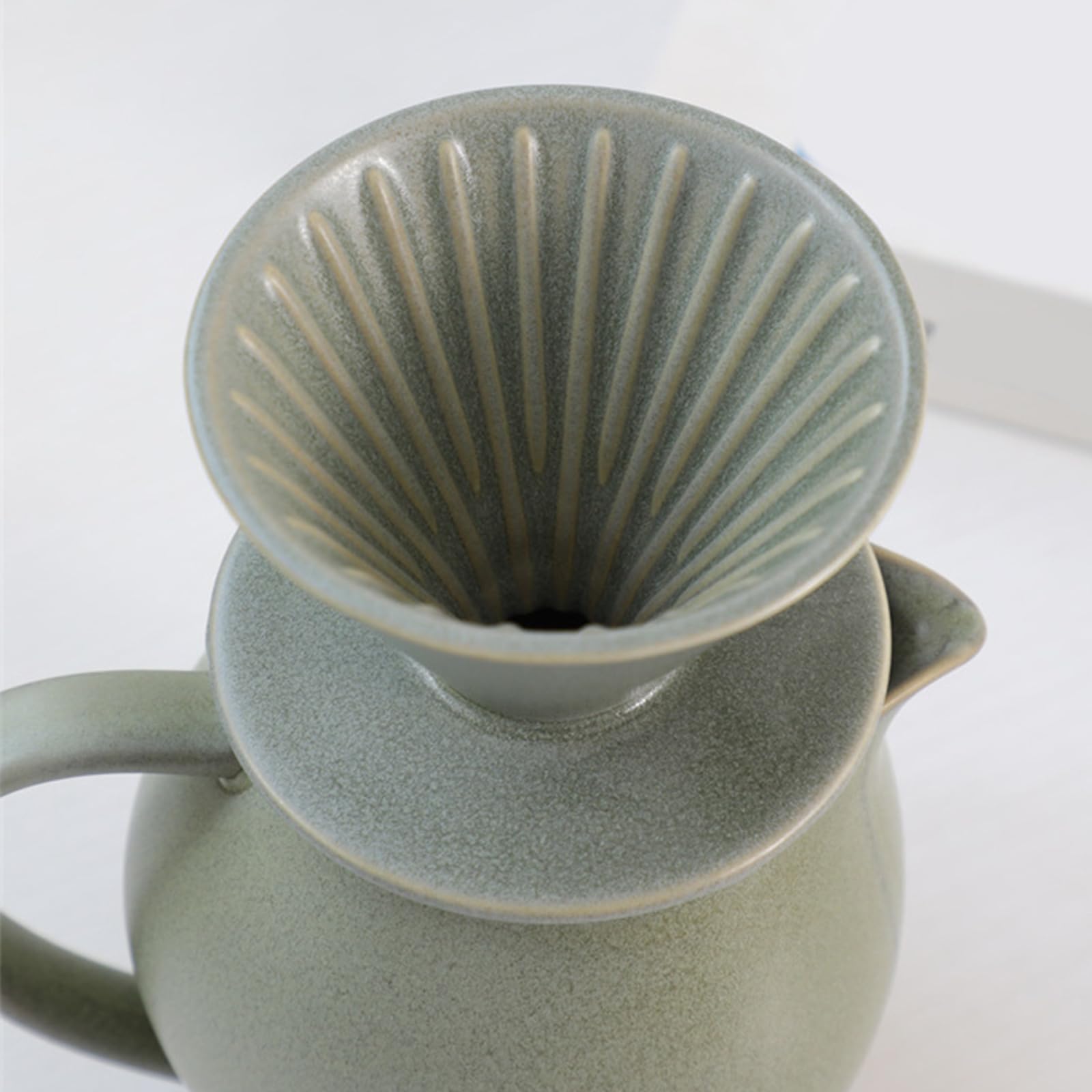 Set gocciolatori e caraffe in Ceramica Resistente Calore per Appassionati caffè, Regalo per Appassionati caffè in Ceramica