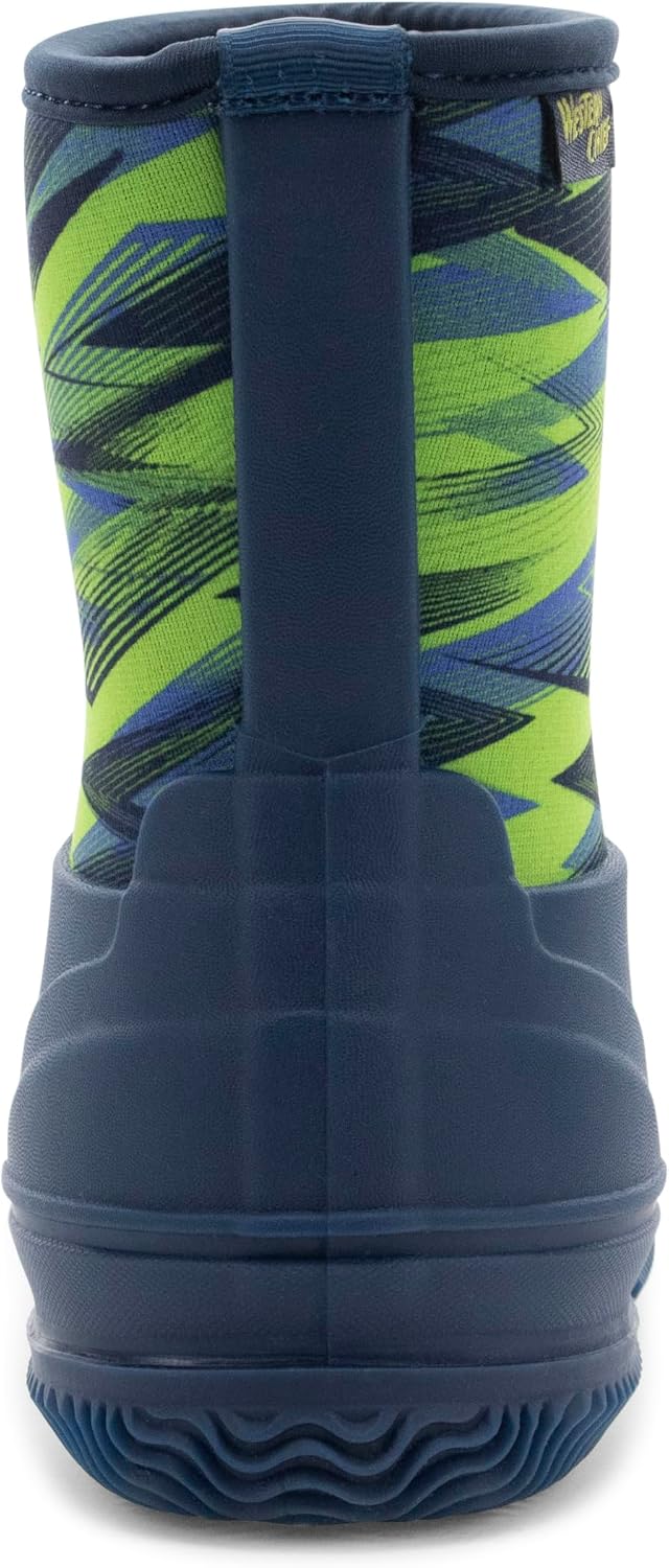 Western Chief Kids Freestyle Neoprene Outdoor Boot, Lightweight, Kid Friendly for Boys and Girls Waterproof Boot for Rain, Mud, Cold Weather, Snow