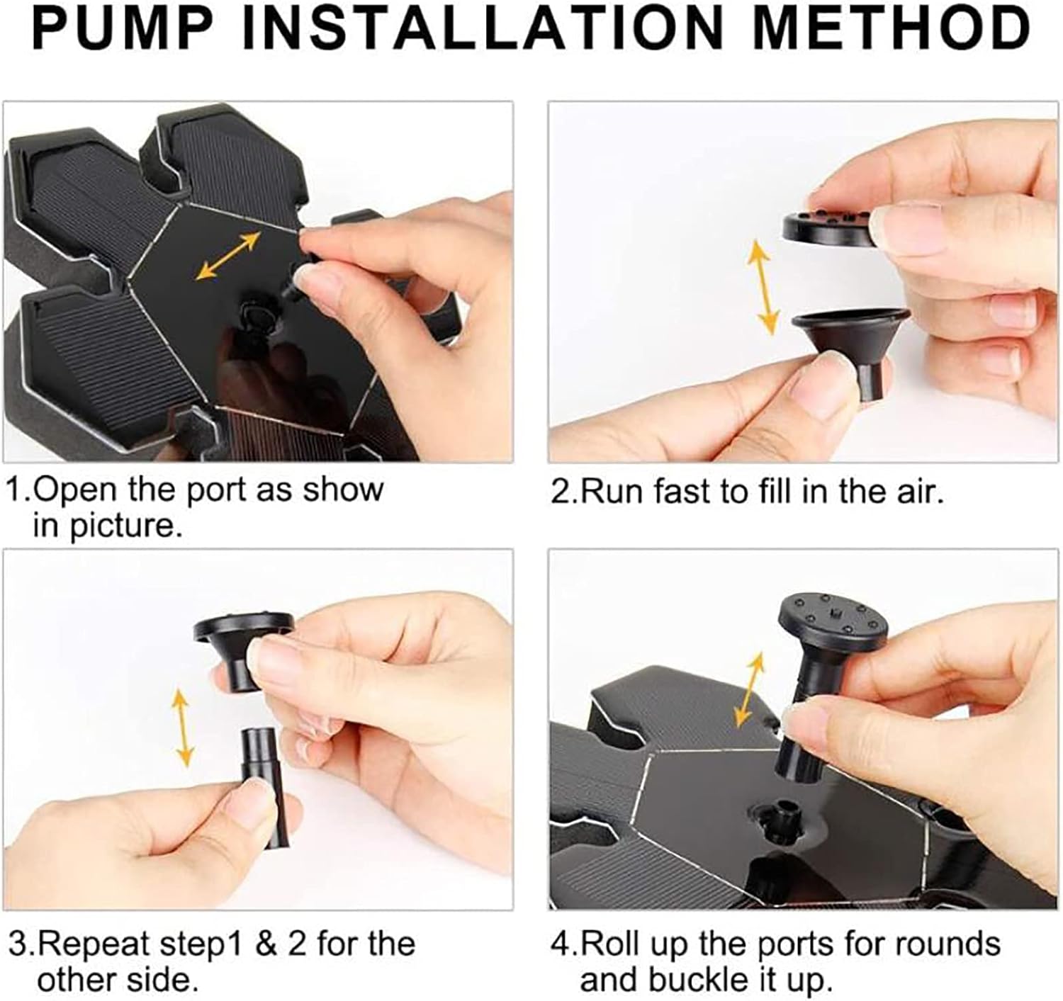 Bird Bath Solar Fountain Pump 1.4W Solar Water Fountain Floating Free Standing Solar Pond Pump with 4 Different Nozzles Outdoor Garden Solar Fountain No Electricity Required-1.4w 20.5cm(8inch)