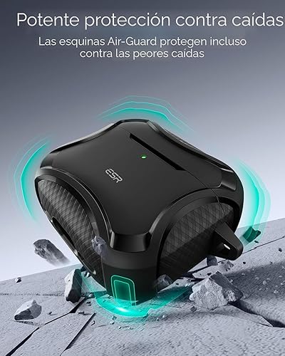 Miniatura 6 de ESR Funda para AirPods 4, compatible con AirPods de 4ª generación (2024), compatible con MagSafe, potente protección contra caídas, tapa magnética,