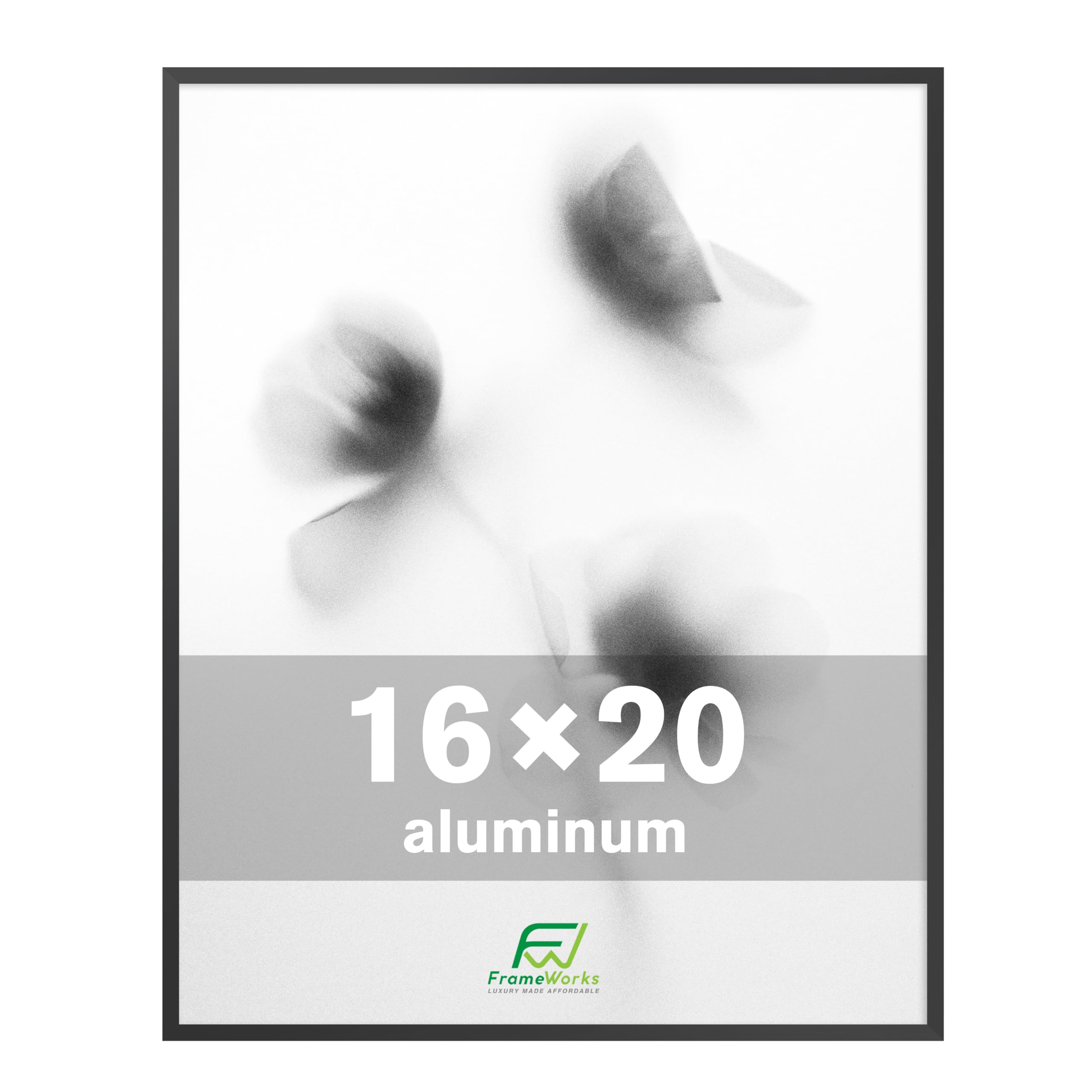 FrameWorks 16x20 Brushed Aluminum Poster Frame