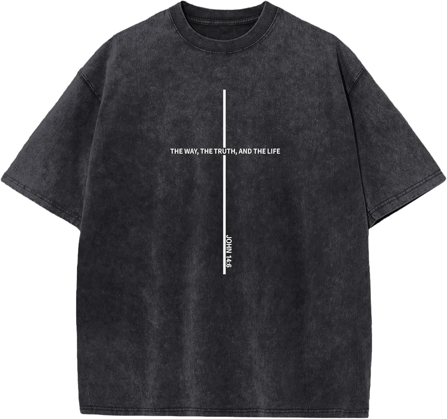 Christian Jesus Shirts for Men God Faith Religious Tshirt Cross Bible Verse Tops Acid Wash Oversized Graphic Tees