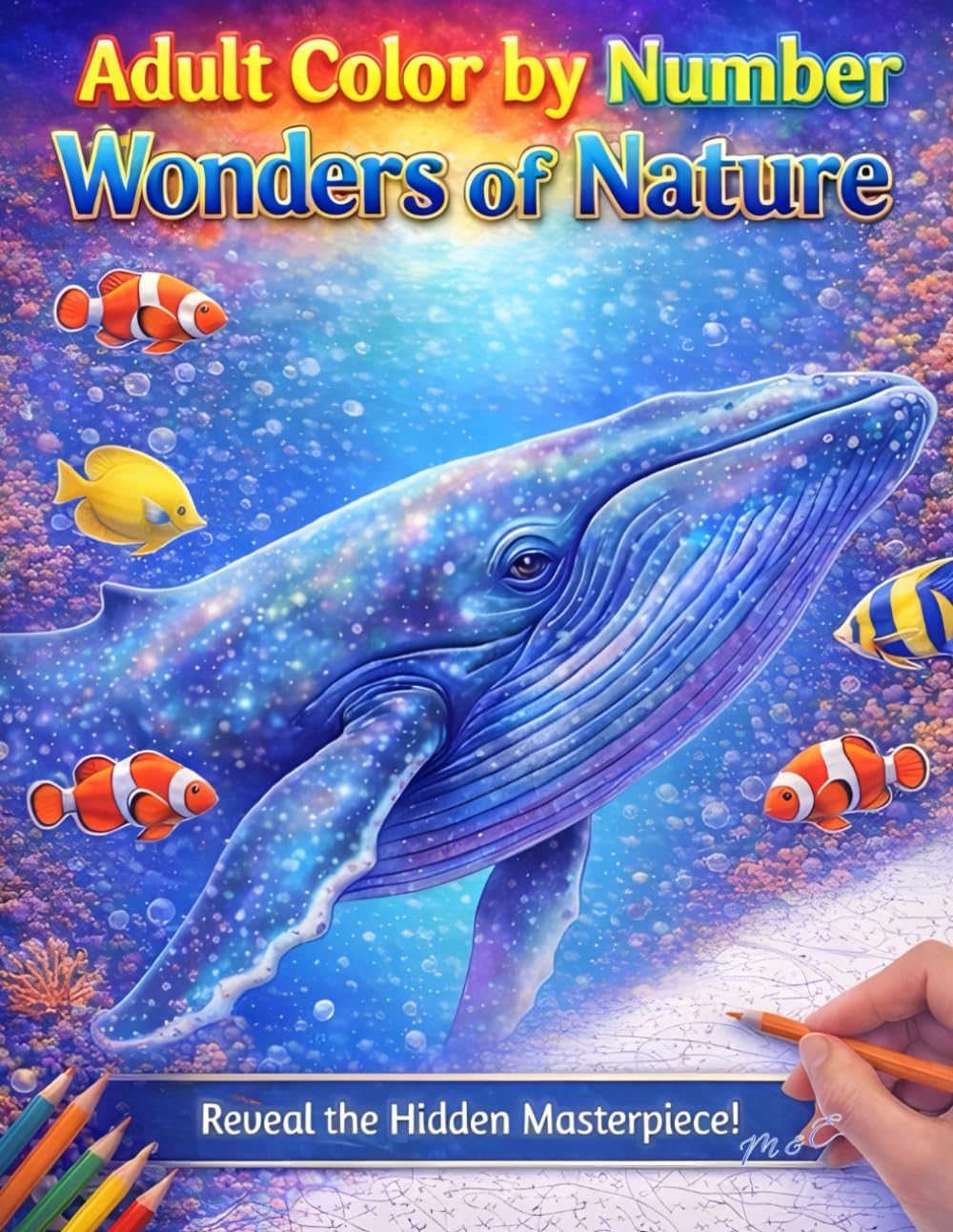 Wonders of Nature: Wildlife Mystery Color by Number: Stress-Relief Coloring Book for Adults with Hidden Animal Designs and Relaxing Patterns