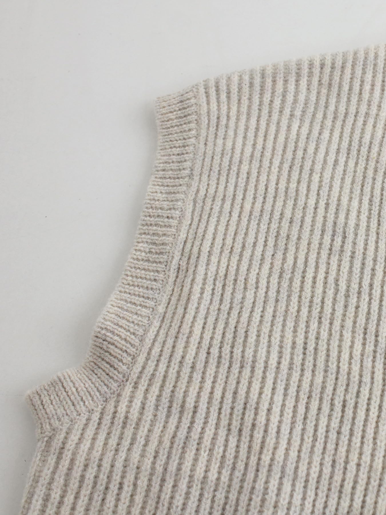 Damen Ärmelloses Strickpullover-Weste mit V-Ausschnitt, Y2K, Button-Down, Strick-Tank-Tops, lässig, Basic, Cardigan, Pullover-Weste