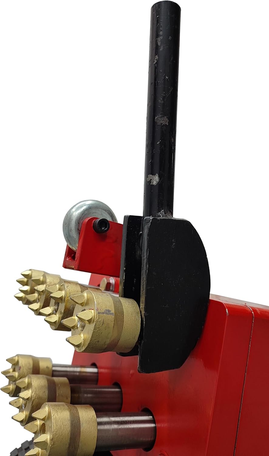 Pneumatic Concrete Floor Chipping Machine, 7 Heads Hammer and Chisel for Concrete Chiseling Milling, 3mm Depth per Time, Hand Push Type