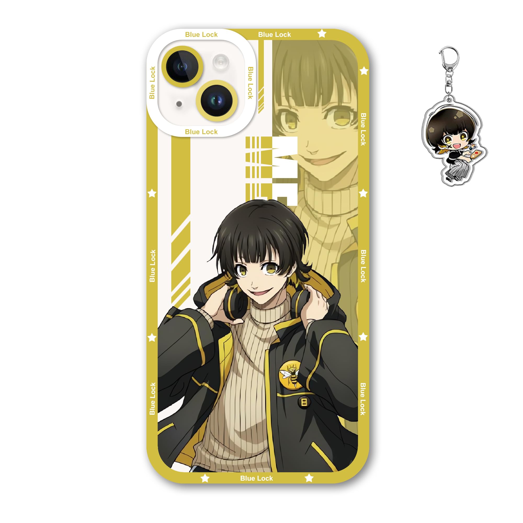 Amazon.com: SodaMeow Blue Lock Phone Case Compatible with