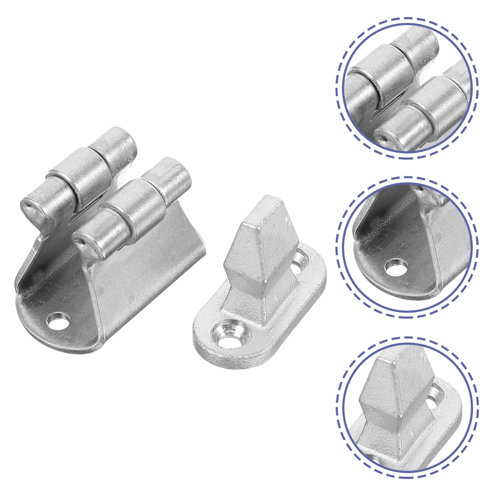 BESPORTBLE Cerradura de Puerta de Acero Inoxidable Cerraduras Soporte de Puerta Marina Cable Protector de Pared Botes picaporte Puerta Interior manillas Puertas Interior Tope de Puerta Pulido