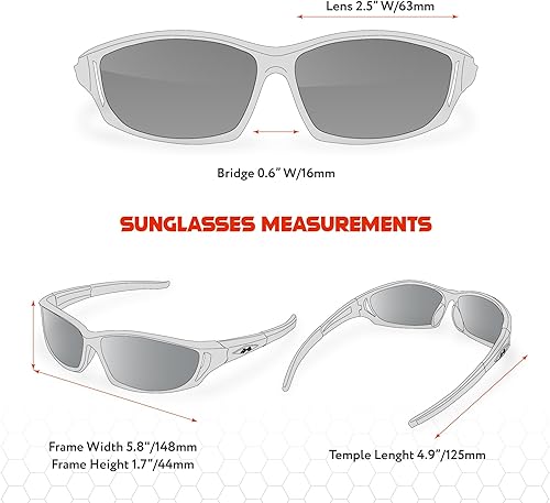 Miniatura 6 de X LOOP Gafas de sol deportivas polarizadas para hombre, UV400, béisbol, correr, ciclismo, golf