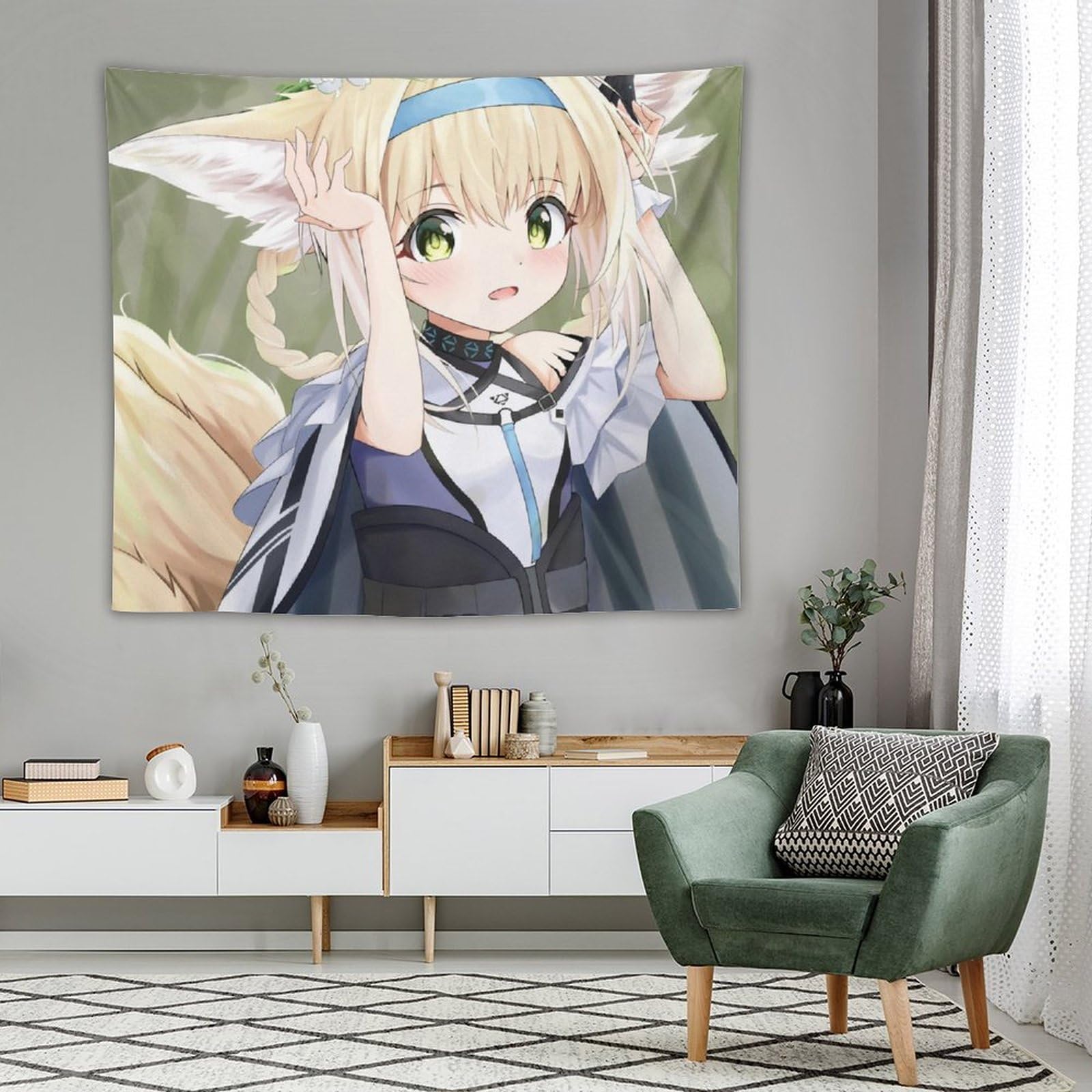 Amazon.co.jp: タペストリー スズラン アークナイツ 大判 おしゃれ