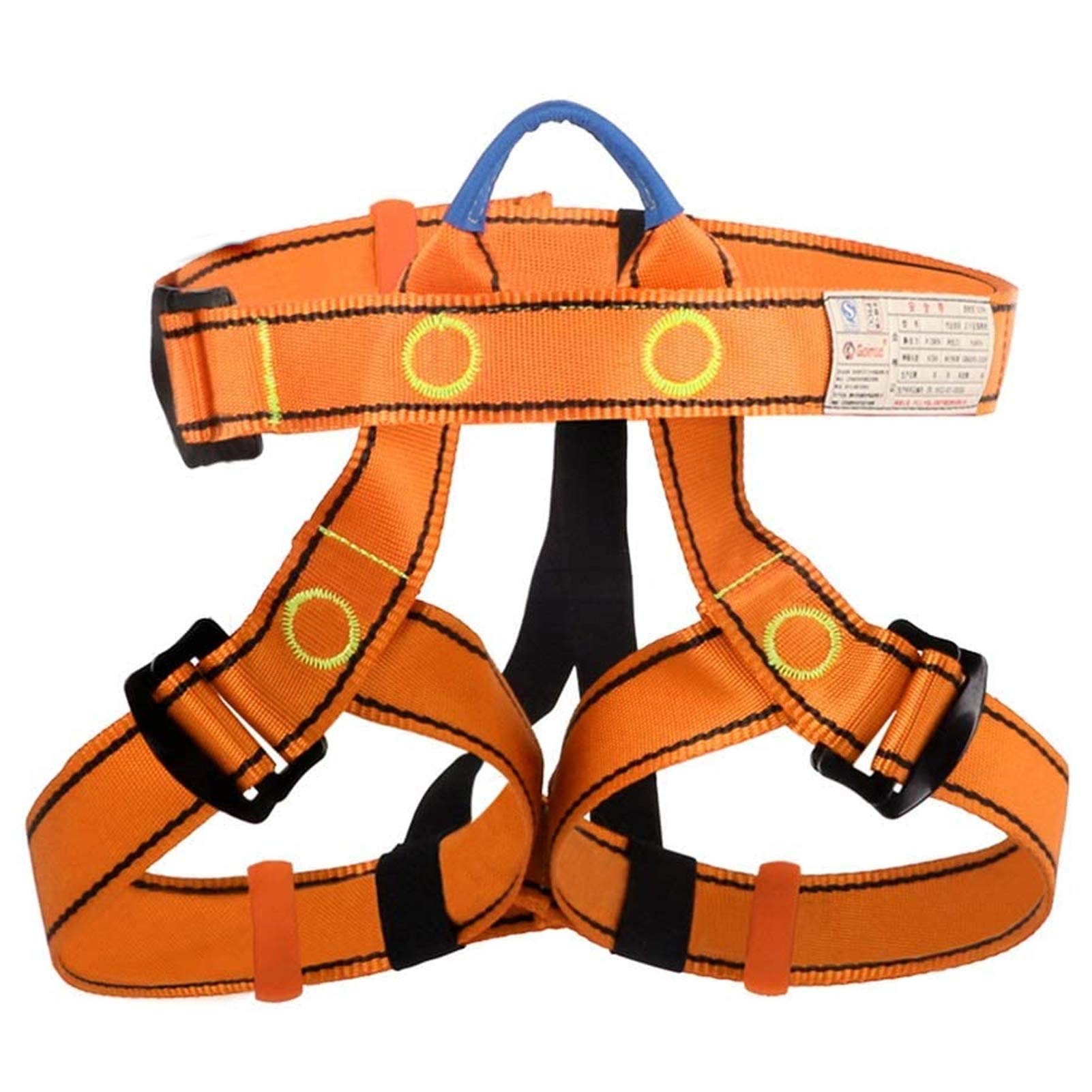 SwaYve Arnés de Seguridad, Arnés de Escalada, Cintura Protectora de Medio Cuerpo, Arnés de Seguridad, Protección Contra Caídas para Trabajar, Escalada en Techos/Orange