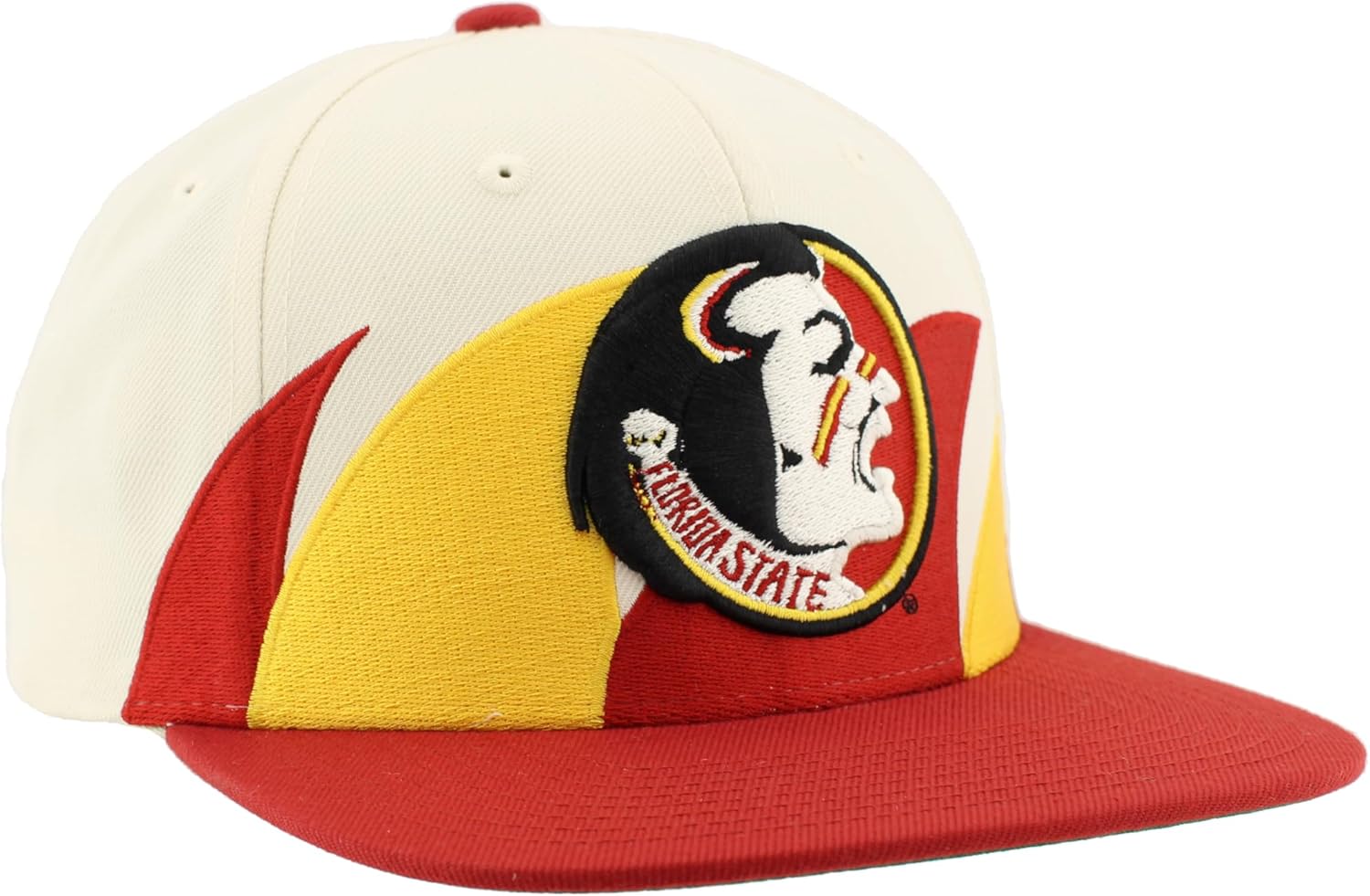 Florida State Seminoles NCAA Officially Licensed Hat Flat Snapback Z11 Retro Sharktooth Team Color - Image 5