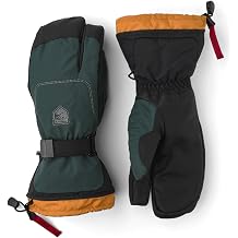 Hestra Alpine Gauntlet SR 3-Finger Glove, Waterproof Leather Glove for Skiing & Snowboarding