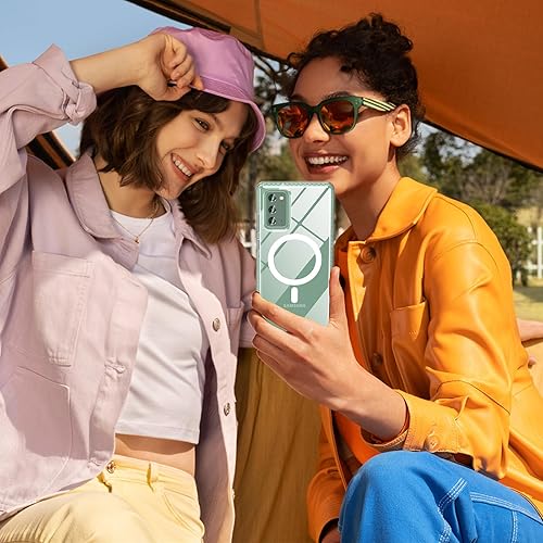 Miniatura 8 de OWKEY Funda para Samsung Galaxy Note 20, funda magnética para teléfono Galaxy Note 20 compatible con MagSafe antihuellas translúcida a prueba de