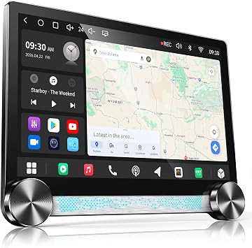 ATOTO S8 Gen4 11.5 2K QLED Android Double DIN Car Stereo with Dual Knobs, 4G LTE, Wireless CarPlay & Android Auto, ChatGPT-Powered AI, DSP Hi-Fi, 4V Pre-Out, Optical/Coaxial Out, GPS Tracking