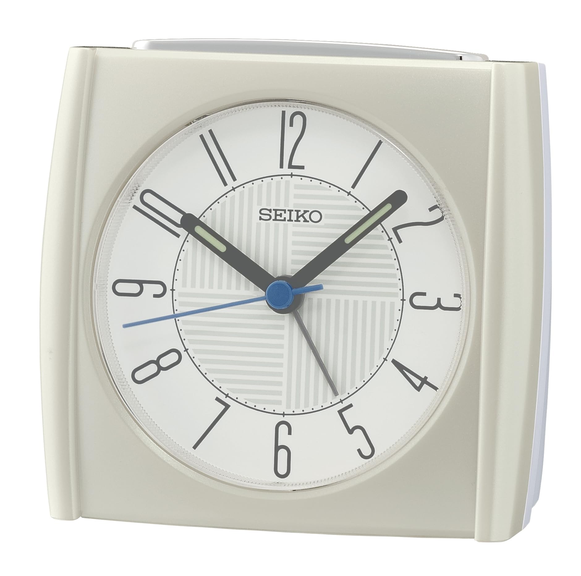 Seiko Clocks Beige Alarm Clock, Standard