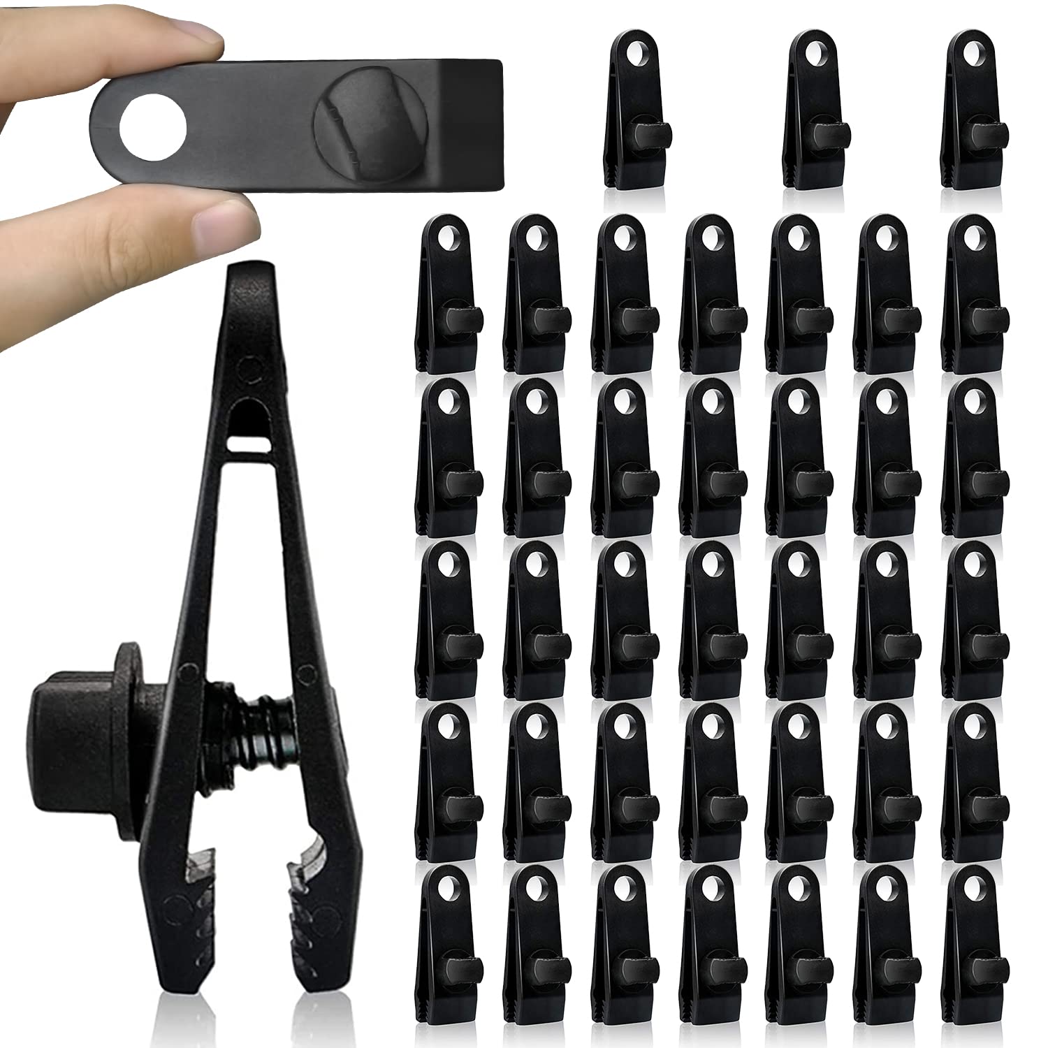 Buy 40PCS Tarp Clips Heavy Duty Lock Grip,Tent Clip,Tarp Clamp,Tarp