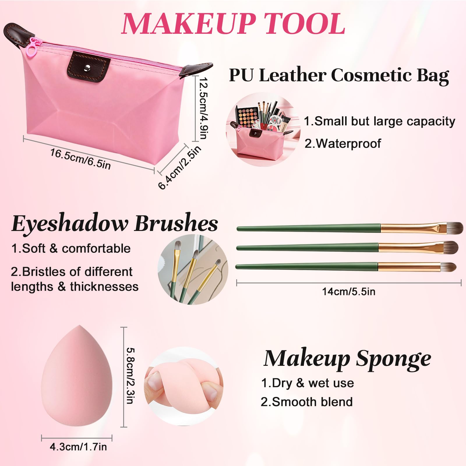 Coffret Maquillage Femme, Mallettes Maquillage Ado Fille, Kit de Maquillage Portable pour Débutants et Professionnels avec Palette à Yeux, Fond de Teint, Mascara, Gloss à Lèvres, Crayon Sourcil