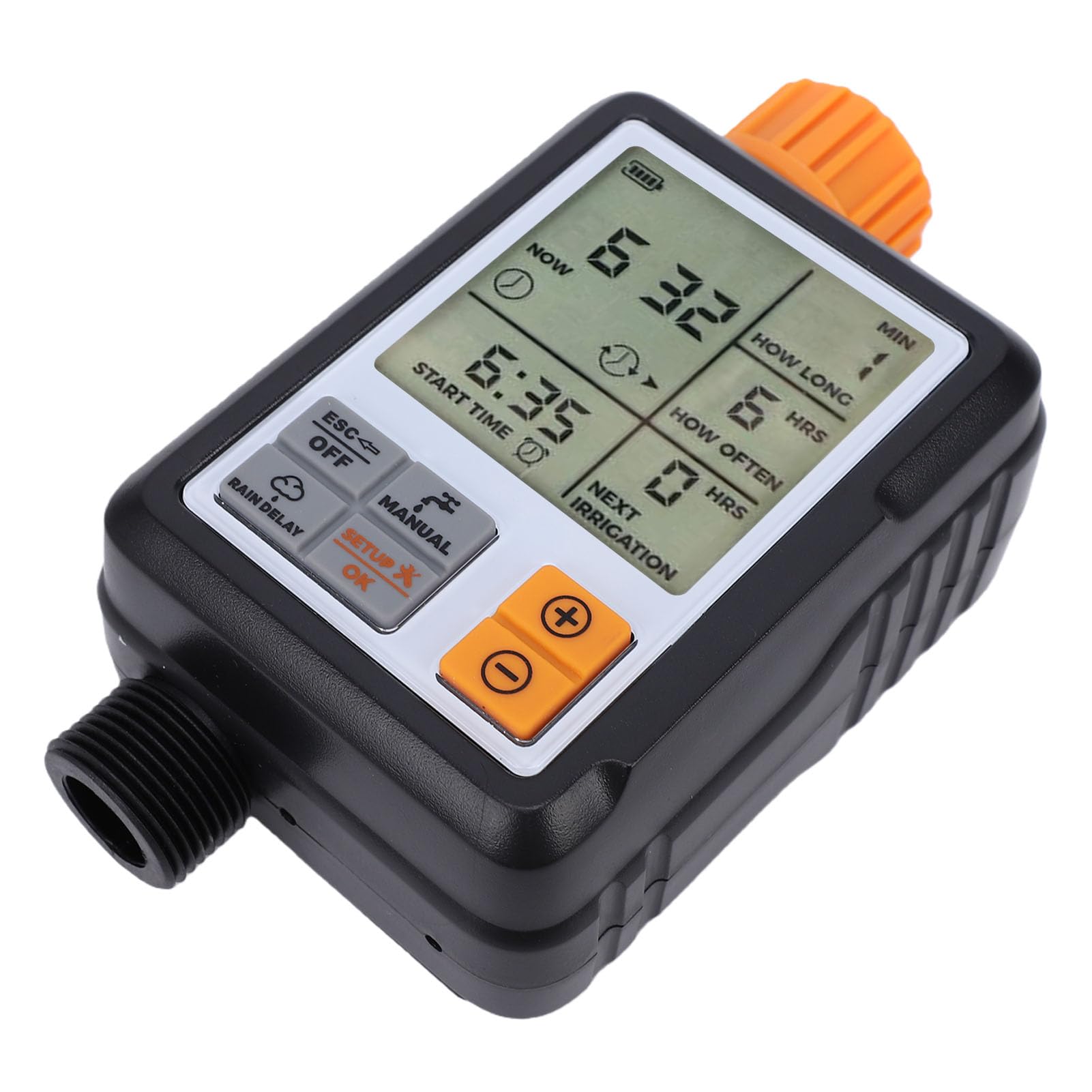 Tnfeeon Tropfbewässerungssystem, Schlauch-Timer, Sprinkler-Timer mit Großem Display für Rasen, Blumenbeete, Gemüsegärten, Topfpflanzen, Tropfbewässerungssystem, 6,57 X 3,35 Zoll, Automatisch