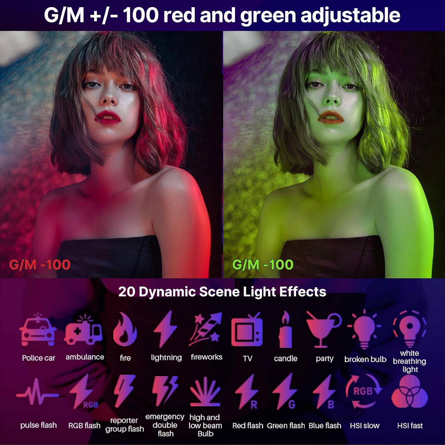 🛒 Crazy Deals VIJIM R70 RGB Video Light,LED Camera Lights with Magic Arm,360° Full Color,20 Common Light Effects,Portable Photography Lighting with Tripod,2700-8500K 5000mAh Rechargeable LED Video Light Panel