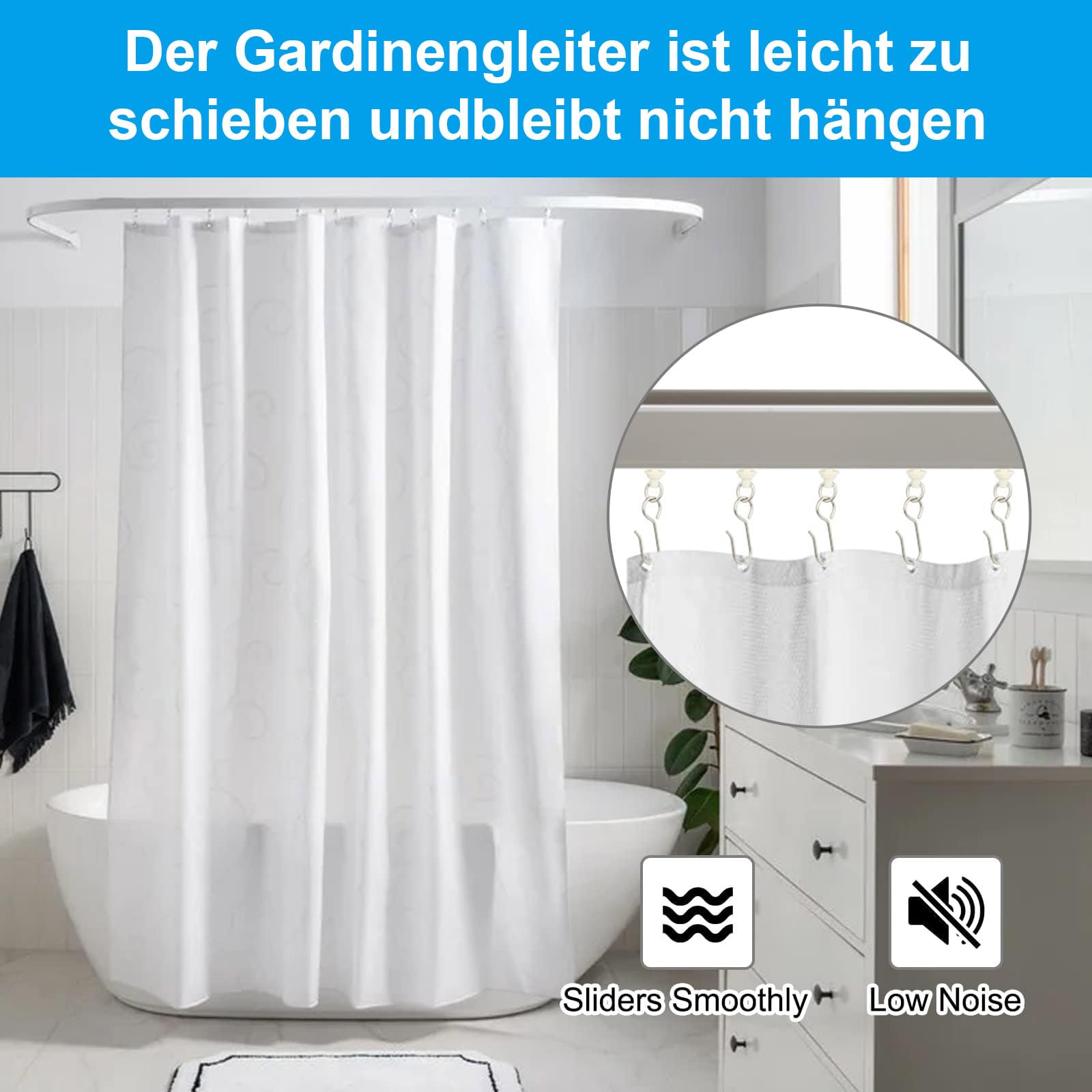 Accroche Rideau Rideau Avec Crochet Pour Rail Glissant ,80 PCS Crochet Rideau Rail En Acier Inoxydable Blanc Rail De Rideau Planeurs Rideau Crochets Coulissants Pour Suspendre Rideau De Douche Mobile Rideau De Accroche Rideau Rideau Avec Crochet Pour Rail Glissant ,80 PCS Crochet Rideau Rail En Acier Inoxydable Blanc Rail De Rideau Planeurs Rideau Crochets Coulissants Pour Suspendre Rideau De Douche Mobile Rideau De
