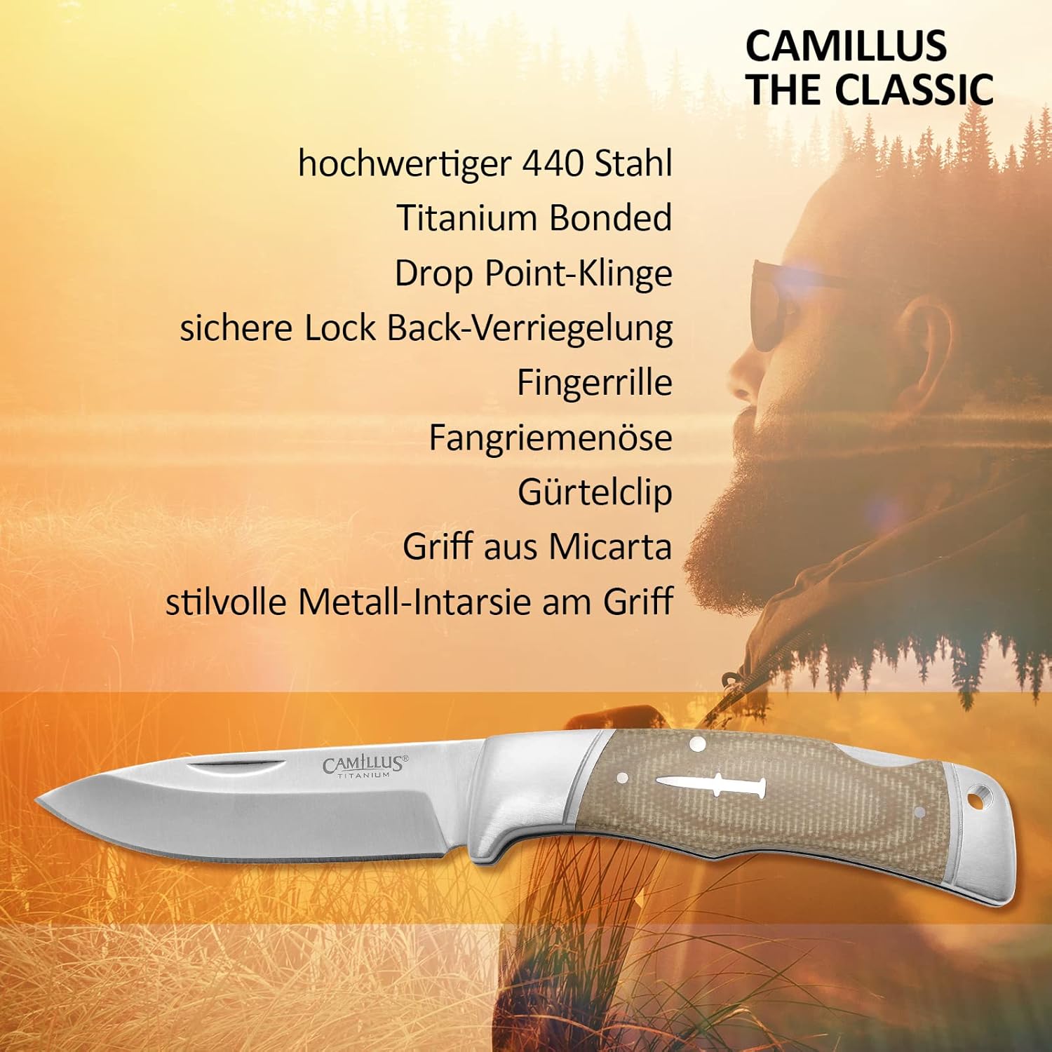 Camillus Classic™ 7.25" Pocket Knife, Brown