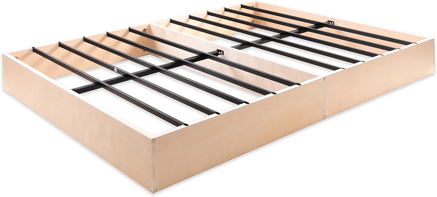 Panana Box Spring High Profile Metal Heavy Duty Easy Assembly Sturdy Box Spring Mattress Foundation, Strong & Sturdy Support No Noise Easy to Clean (9 Inch, Queen)