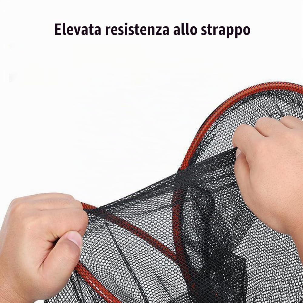 Cestino da Pesca per Pesci Vivi, Gabbia per Rete da Pesca Pieghevole, Cesto Galleggiante per Pesce con Design a Corda per la Pesce All'aperto