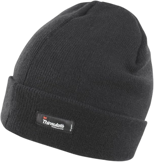 Result Men's Beanie Hat, Black, One Size