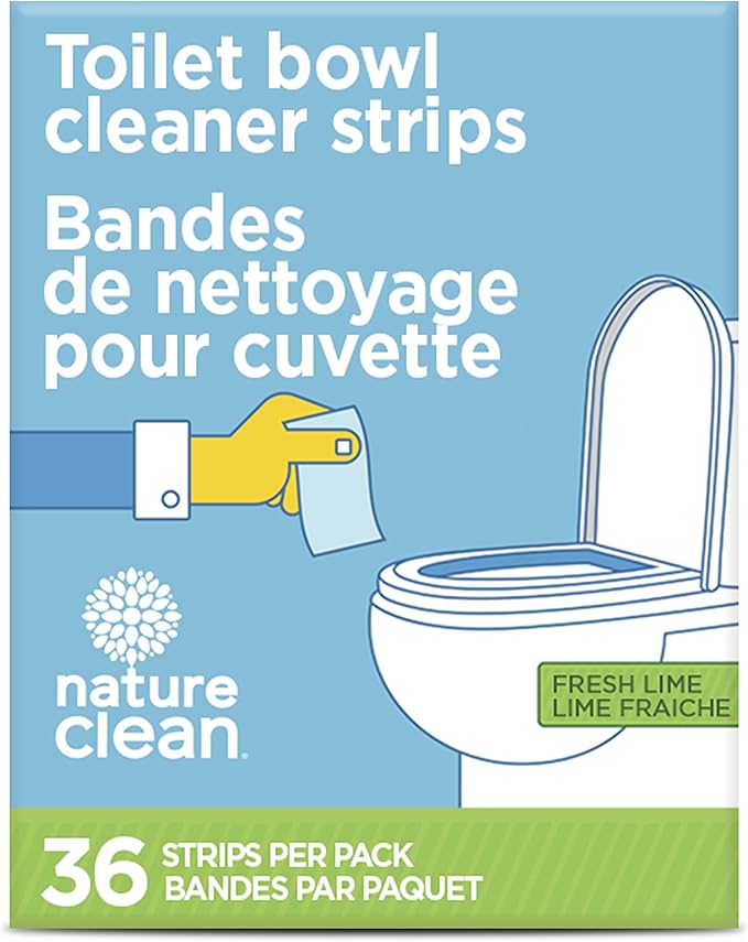 Nature Clean Toilet Bowl Cleaner Strips, Plastic Packaging Free