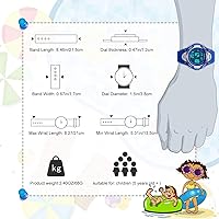 Vista 7 de Reloj digital deportivo para niños y niñas, resistente al agua, relojes electrónicos con alarma LED, cronómetro
