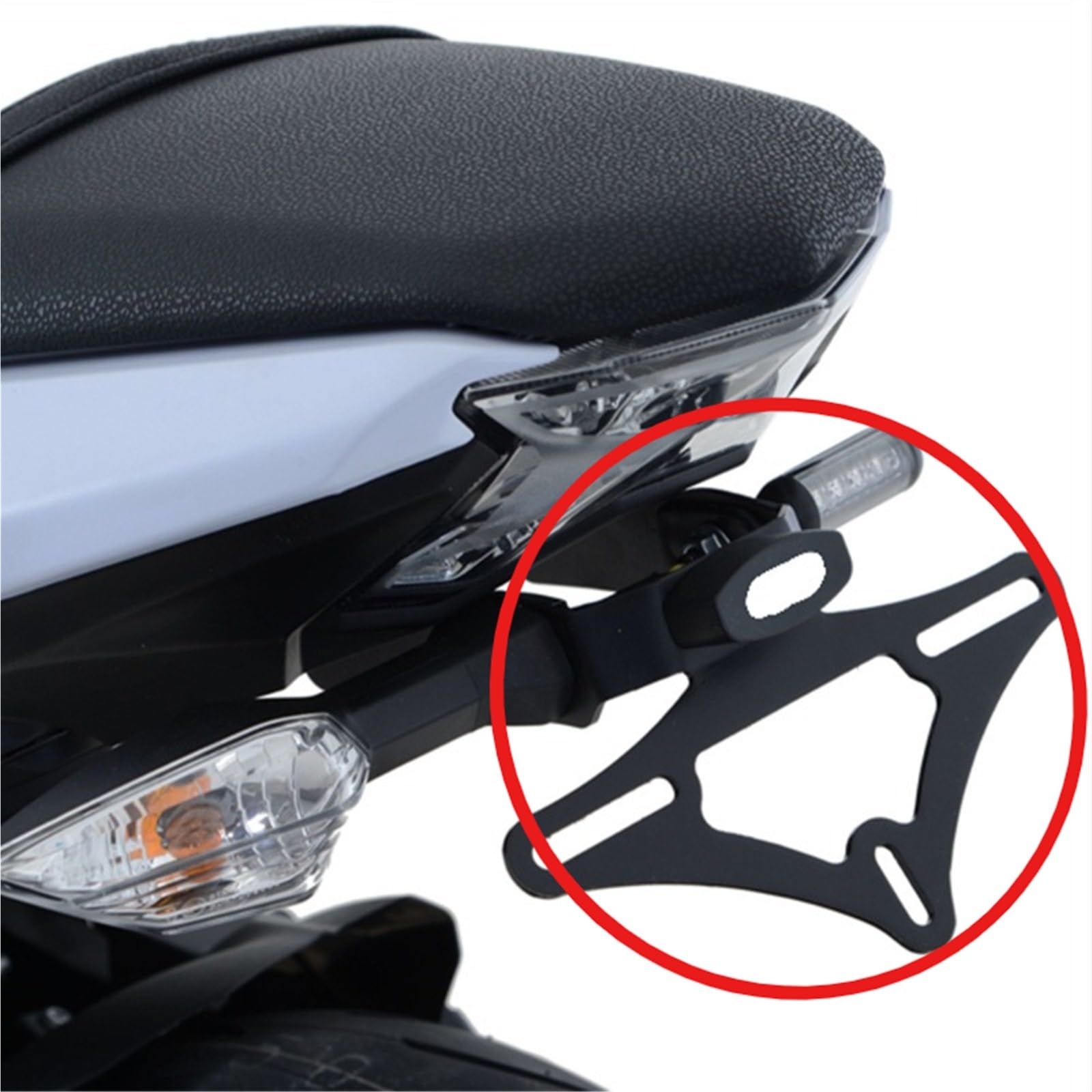 Portatarga Posteriore Moto Con Luce LED Integrata, Compatibile Con Per Z650, Z650 E Ninja650 (2017-2024).