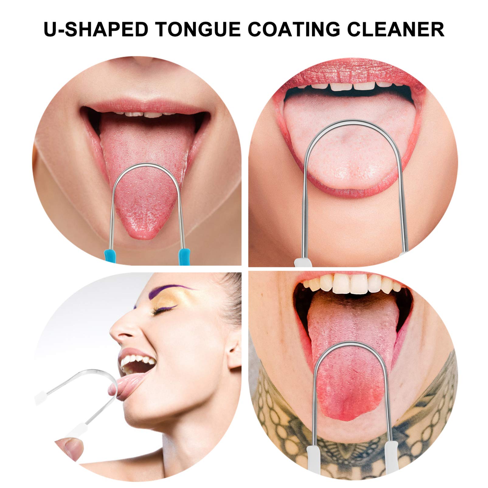 HAPINARY 2pcs Stainless Steel Scraper Handheld for Adults Boys and Girls Gentle Scraping Tool for Travel