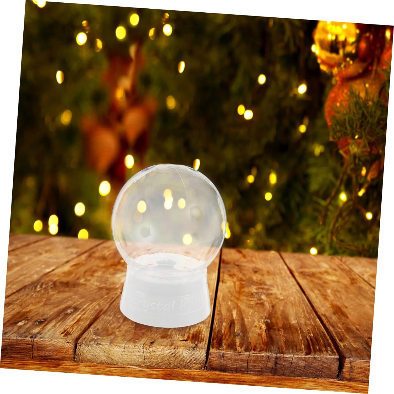 6pcs Create Your Own Snow Globe DIY Empty Globes Kit for Homemade Decor