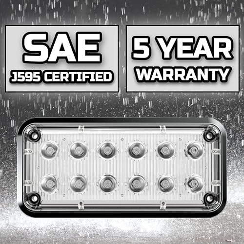 Miniatura 2 de Alpha-Z 7x3 Ambulancia LED Montaje en Superficie Luces estroboscópicas de emergencia y camión de bomberos Luz de advertencia ultra delgada -