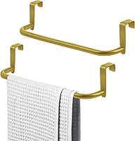 Vista 1 de Toallero de metal para armario de cocina, 2 piezas, toallero de acero para colgar en el interior o exterior de las puertas, cocina en casa o baño