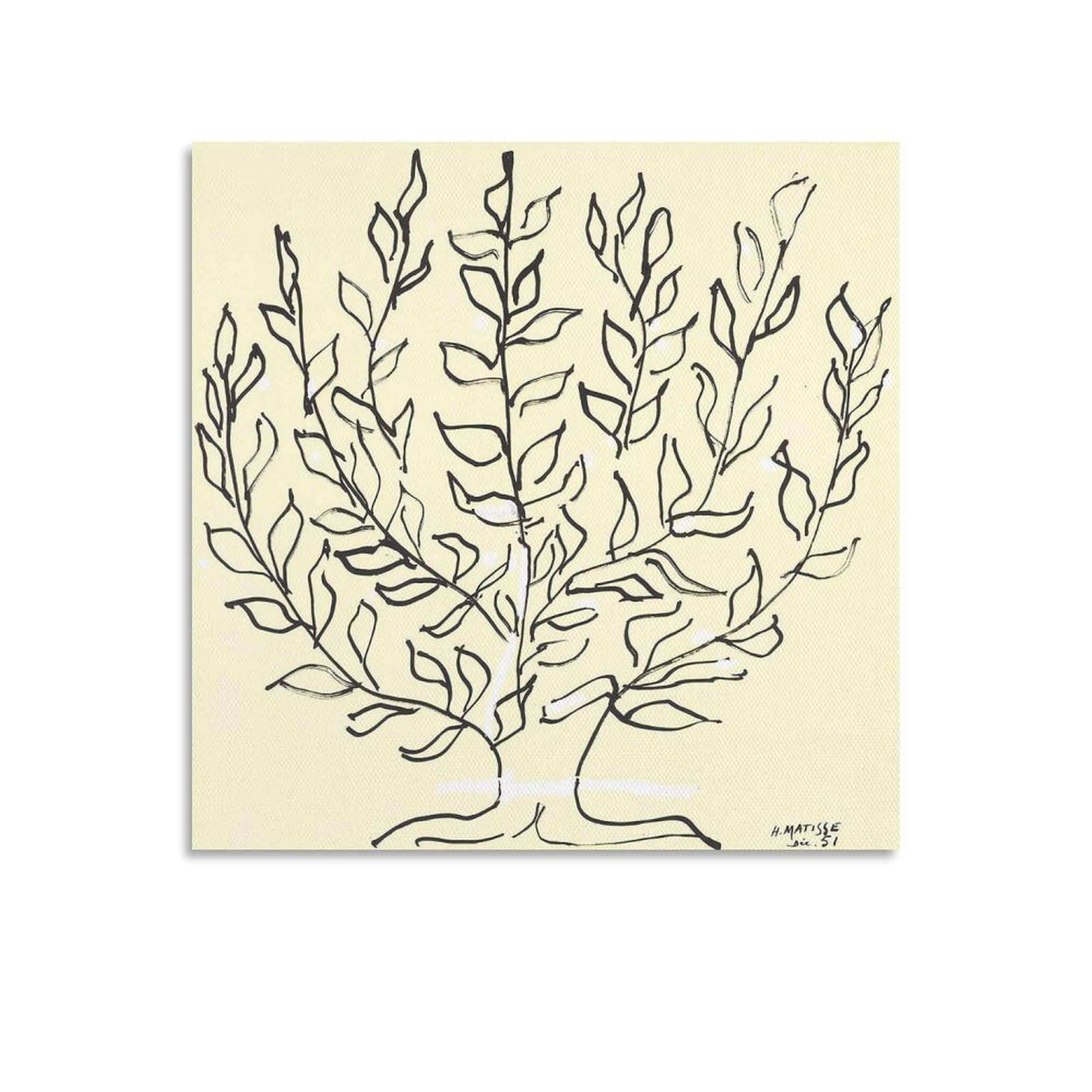 Amazon.co.jp: Henri Matisse アンリ・マティス 「低木」 ポスター