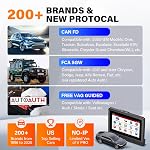 Launch X431 PRO3 (V+) V5.0 2026 Outil de balayage bidirectionnel amélioré, OEM Carte topologique, balayage HD Camions, AutoAuth pour FCA SGW, ECU Codage 55+ Services, tous les diagnostics système, 2-Year Mise à jour gratuite, CAN FD | 10.1 Des pouces, ECU Codage AutoAuth pour FCA SGW, 55+ Se