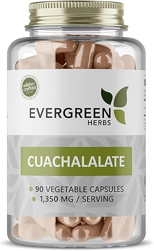 Evergreen Herbs Cuachalalate Herb (Amphipetyglum Adstringens) - Bolsa de pie resellable para garantizar la frescura. (Cápsulas)