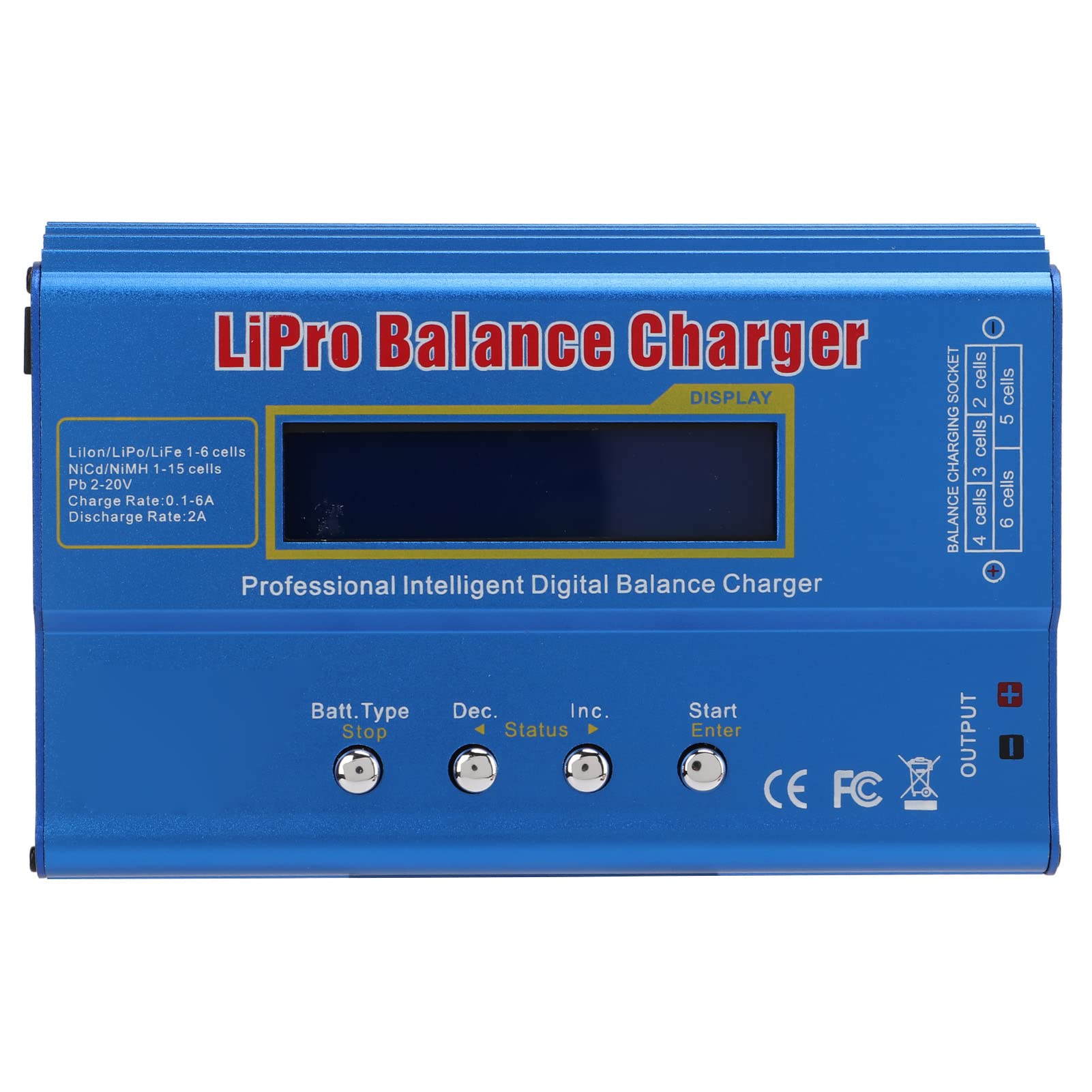 Chargeur D'équilibre Multifonctionnel en Alliage D'aluminium, Mini Chargeur 80W pour Hélicoptère RC