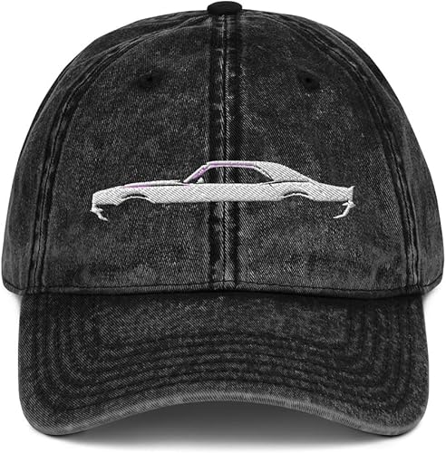 1969 Chevy Camaro SS RS American Muscle Car Gorra de sarga de algodón Vintage Sombrero de papá Negro
