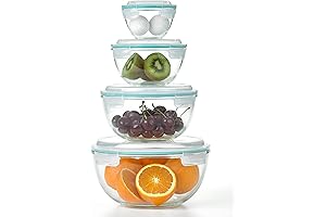 Glasslock Mixing Bowl Set with Lids: Essentials for Effortless Meal Prep