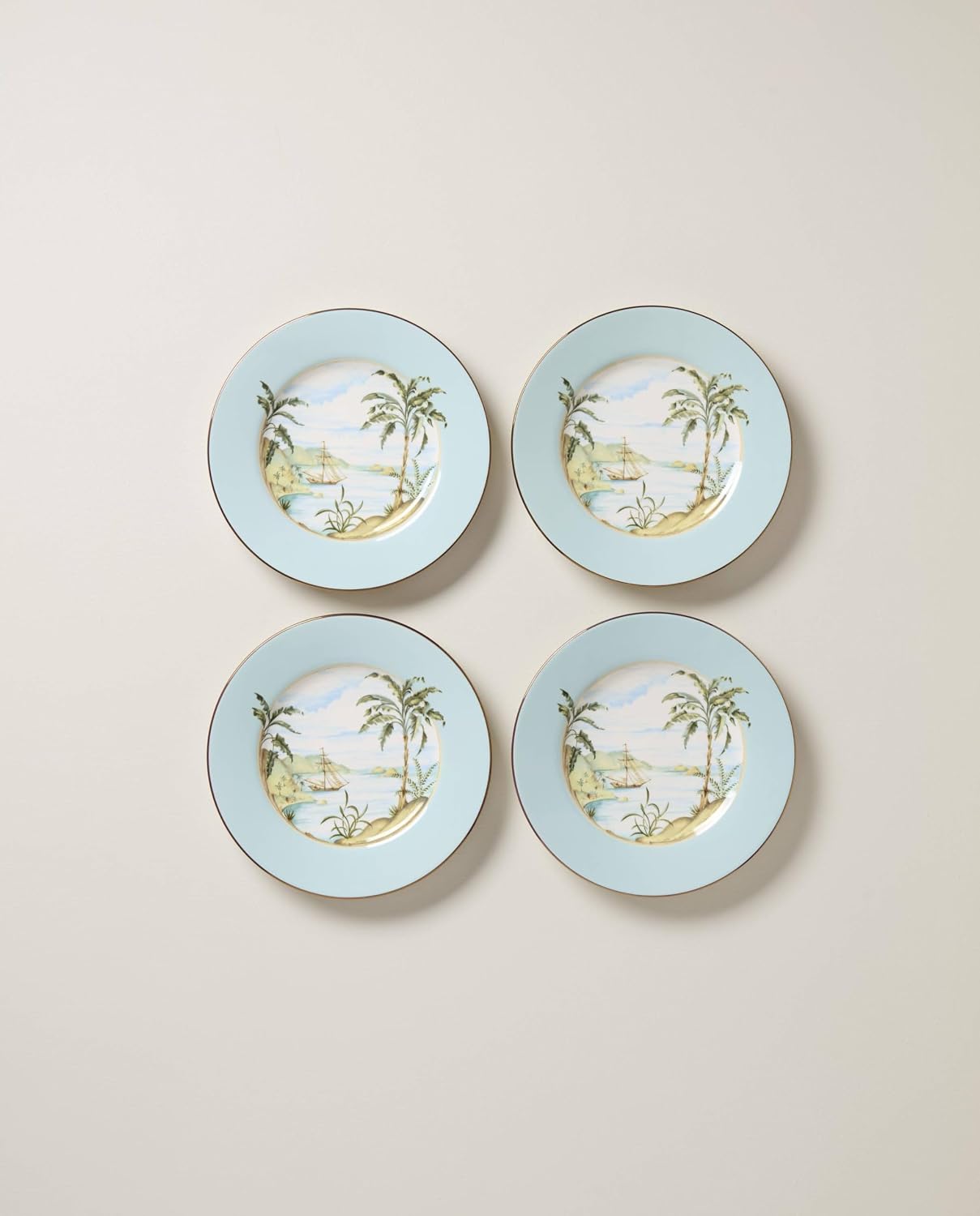 Lenox 897265 British Colonial Tradewind Accent Plates, Set of 4