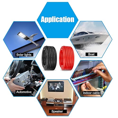 Miniatura 10 de Cable marino de calibre 8, cable de cobre estañado para barco, estándar de EE. UU., OFC, alambre de cobre libre de oxígeno para altavoces de lanchas