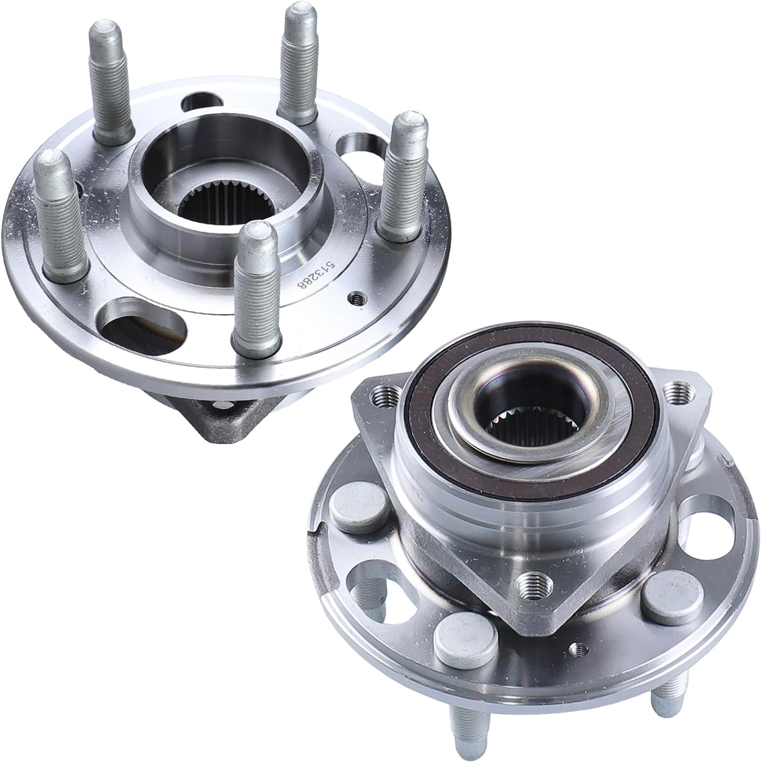 2 x 513288 Front or Rear Wheel Bearing Hub Assembly with 5 Lug Compatible with Buick Allure 2010, Fit for Cadillac XTS 2013-2017, Fit for Chevrolet Equinox 2010-2017