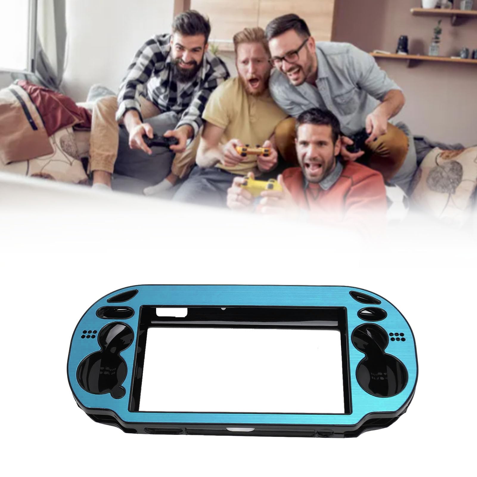 Étui de Protect Métallique en Aluminium coloré pour Console 1000, pour Coque avec Composant clé Accessible, sablé (Bleu Clair)