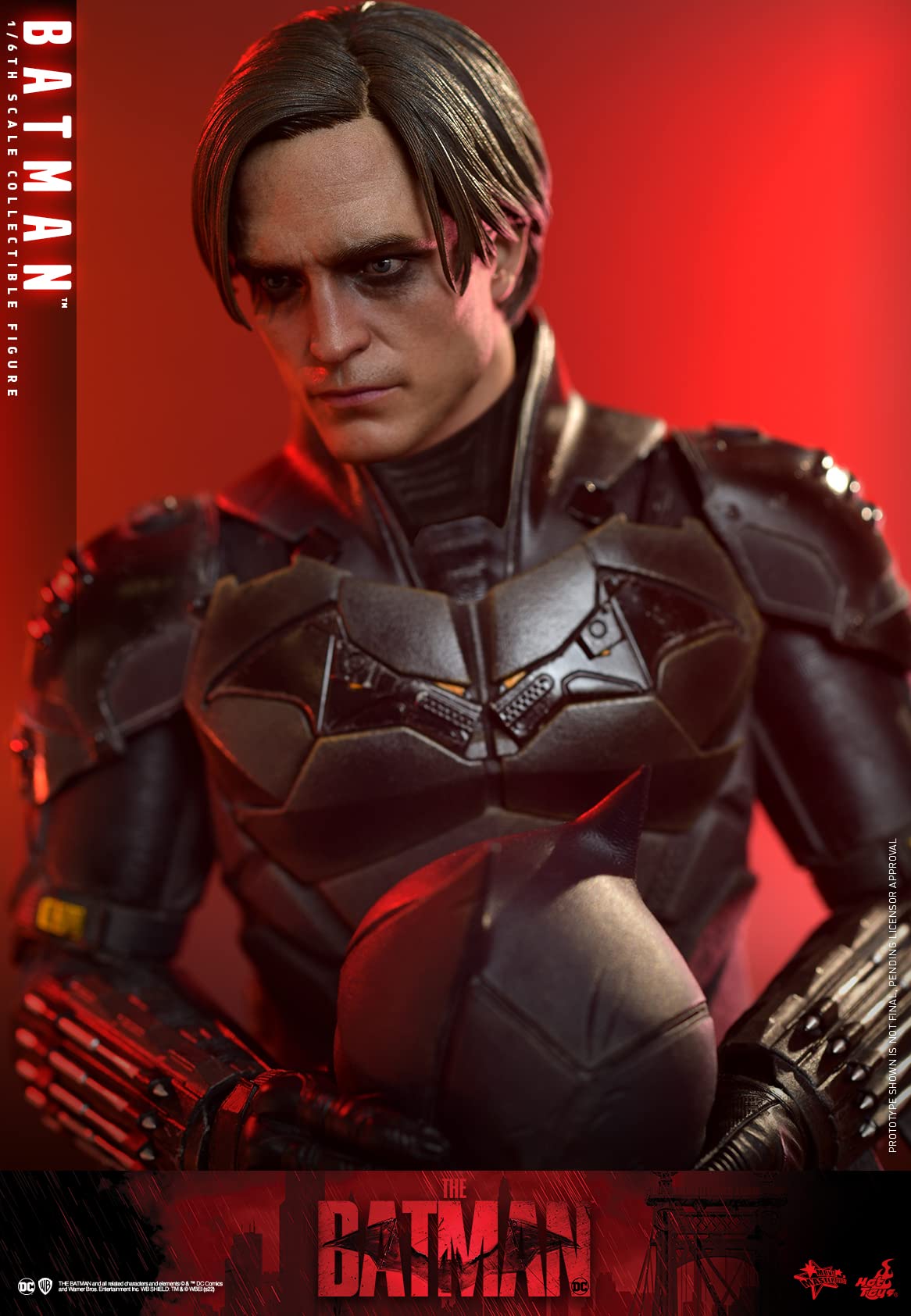 【美品】ホットトイズ THE BATMAN 1/6 おまけ展示ケース付 ホットトイズ(Hot Toys) Movie Masterpiece The Batman - Batman - 1/6
