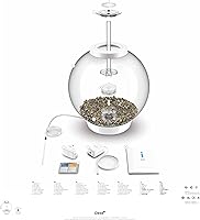 Vista 10 de biOrb Acuario clásico 60 acrílico de 16 galones con luces LED multicolor controladas a distancia, tanque moderno para exhibición de mesa, plateado